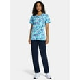 thumbnail image 2 of Disney Stitch Women's Graphic Scrub Top, Sizes S-3XL, 2 of 5