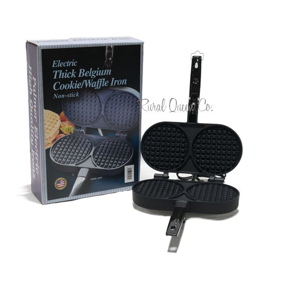 Palmer Electric NonStick Waffle Iron / Belgian Cookie Iron Thick