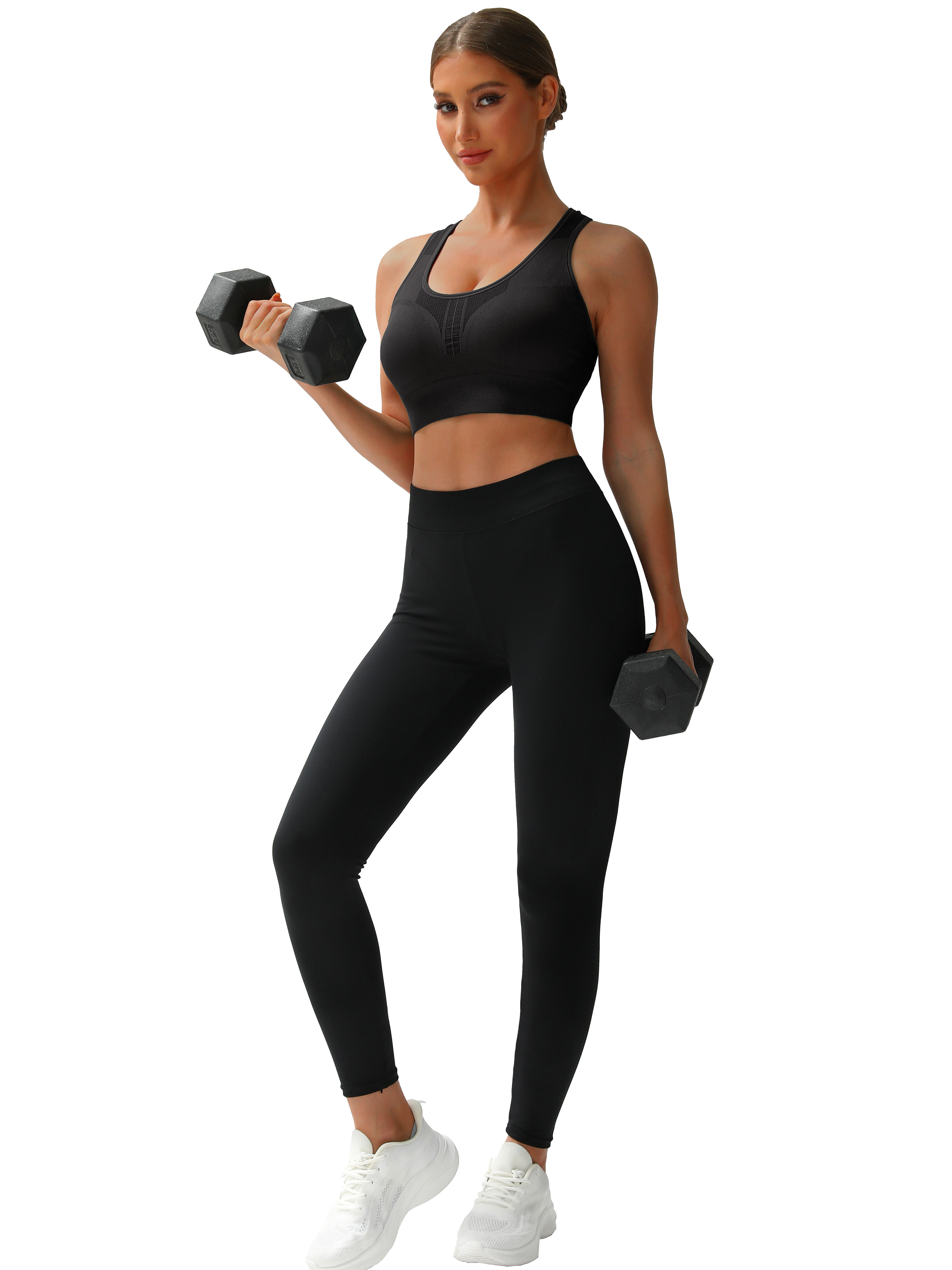 Mintreus Women's Racerback Sports Bra with Removable Pads photo 5