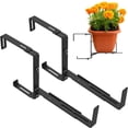 thumbnail image 3 of 2Pcs Jardinière Boîte Supports Réglables Fenêtre Boîte Supports Robuste Robuste Robuste Hanger Boîte à Fleurs Réutilisable Support de Support Facile à Installer pour Cour Intérieure Jardin Extérieur Clôture Balco, 3 of 6