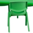 thumbnail image 3 of Bowery Hill 5 Piece Plastic/Steel Rectangular Activity Table Set in Green, 3 of 4