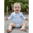 thumbnail image 4 of Rovasas Baby Boy Romper Casual Duck Embroidery Striped Long Sleeve Jumpsuit, 4 of 9