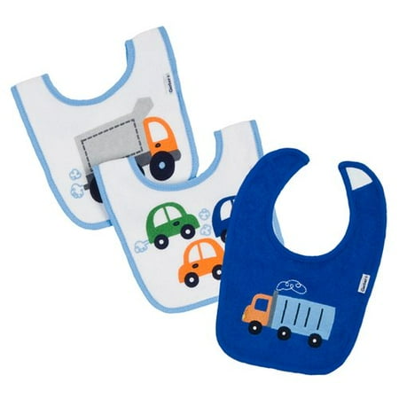 Gerber 3pk Terry Bibs Boy