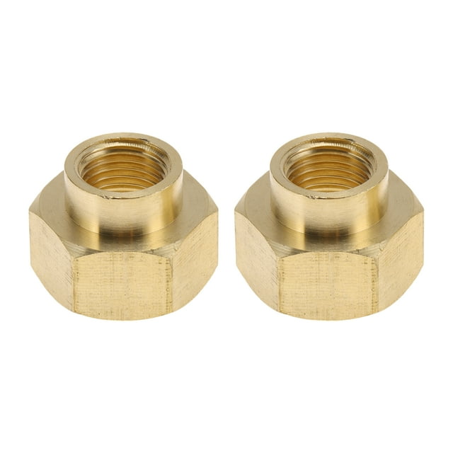 Conectores de rosca interna doble hembra de latón Unique Bargains 1/4"x1/2" 3/4" 2 Pcs