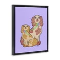 thumbnail image 3 of Stupell Industries Funky Dogs on Purple Animals Painting Black Floater Framed Canvas Art Print Wall Art, 17 x 21, 3 of 9