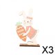 thumbnail image 1 of Accesorios de Decoración de Mesa de Madera Soledad Decoración de Pascua 3 piezas, 1 of 10