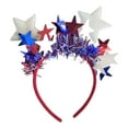 thumbnail image 2 of YOHAVEN 4th of July Star Headband, Patriotic Red White Blue Party Festival Accessories, Flag Theme Celebration Outfit for Women Men Holiday Event, 2 of 6