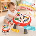 thumbnail image 2 of UUSUOO 2-In-1 Baby Activity Table,Musical Learning Toys with Lights &  Sounds,Montessori Toys for 1 Year Old,Christmas Birthday Gifts for 1 2 3 Year Old Boys Girls, 2 of 7