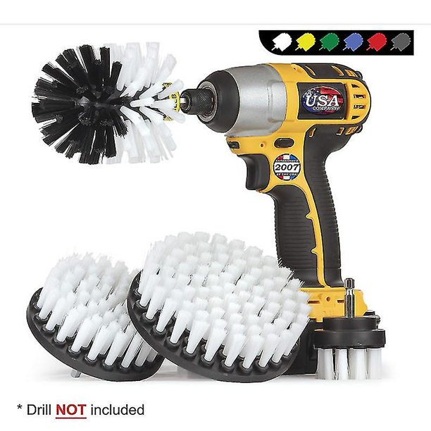 4-piece Electric Drill Brush Set Floor Brush Polishing Brush Ceramic Tile Cleaning Brush Electric Drill Tool Brush