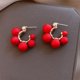 thumbnail image 4 of Pendientes de tuerca con incrustaciones de Metal Retro JAMW Sencillez, 4 of 5