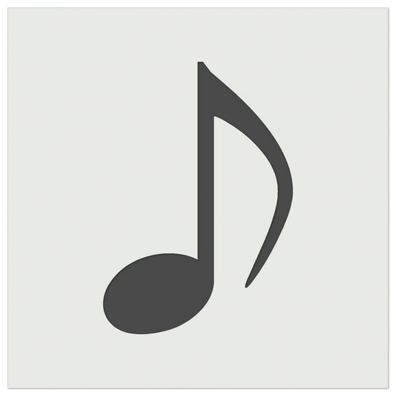 Music Eighth Note DIY Cookie Wall Craft Stencil - 5.5 Inch