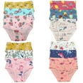 thumbnail image 4 of B&Q Premium Cotton Briefs 12-Pack for Toddler Girls (Sizes 2T, 3T, 4T, 5T, 6T, 7T) Comfortable and Stylish, 4 of 5