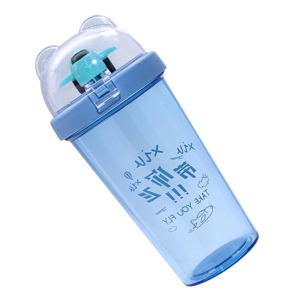Boys Cute Blue Airplane Kids Travel Water Bottle | Zazzle