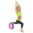 thumbnail image 3 of Prosource Fit 12 Inch Yoga Wheel Prop Exercise Fitness Equipment, Purple/Pink, 3 of 5