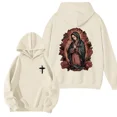thumbnail image 2 of Our Lady of Guadalupe 2-Sided Hoodie – Unisex Cotton Pullover, Faith-Inspired Religious Apparel for Men & Women, 2 of 6