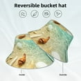 thumbnail image 5 of Daiia Starfish And Seashell On The Beach Pattern Bucket Hat - Trendy Cotton Sun Hat for Beach, Golf, Fishing - Fun Outdoor Vacation Boonie for Men and Women, 5 of 9