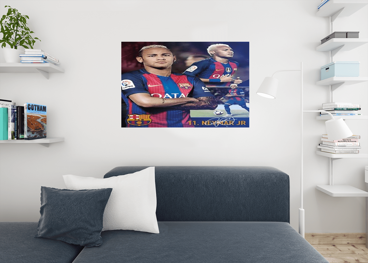 New FC Barcelona Football 30cm Neymar JR Tshirt Pillow Numer 11 Design Soccer