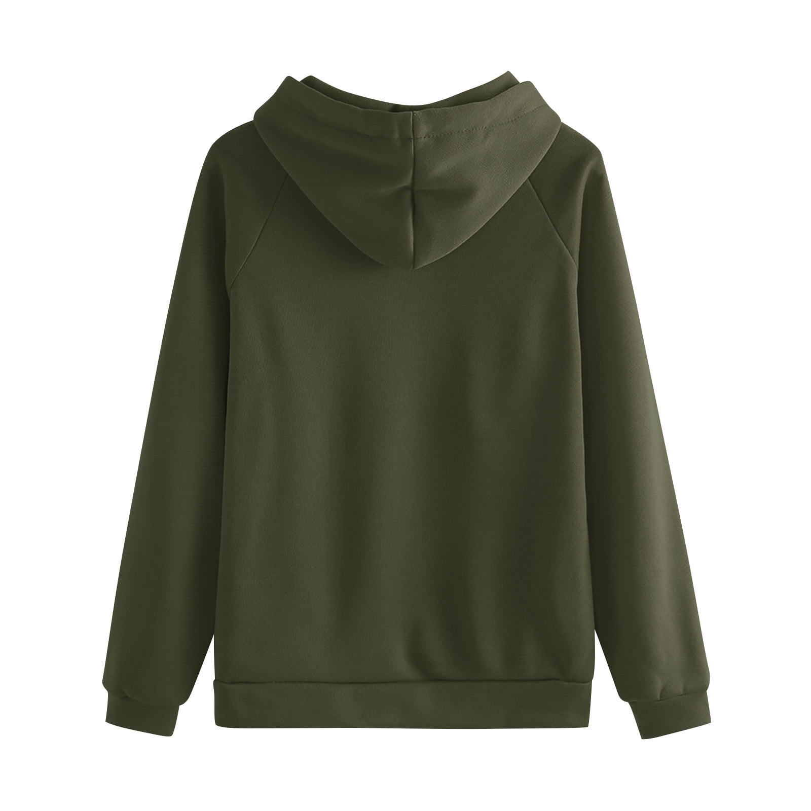 FAIWAD Women 2 Piece Outfits Casual Sweatsuit Hooded Sweatshirt Hoodie with Sweatpants Sport Outfits Jogger Set (Small, Army Green)