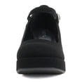 thumbnail image 3 of Soda Women Mary Jane Platform Shoes Square Toe High Chunky Heel Pump Adjustable Ankle Strap NOSTA-S Black Nubuck Suede 7, 3 of 5