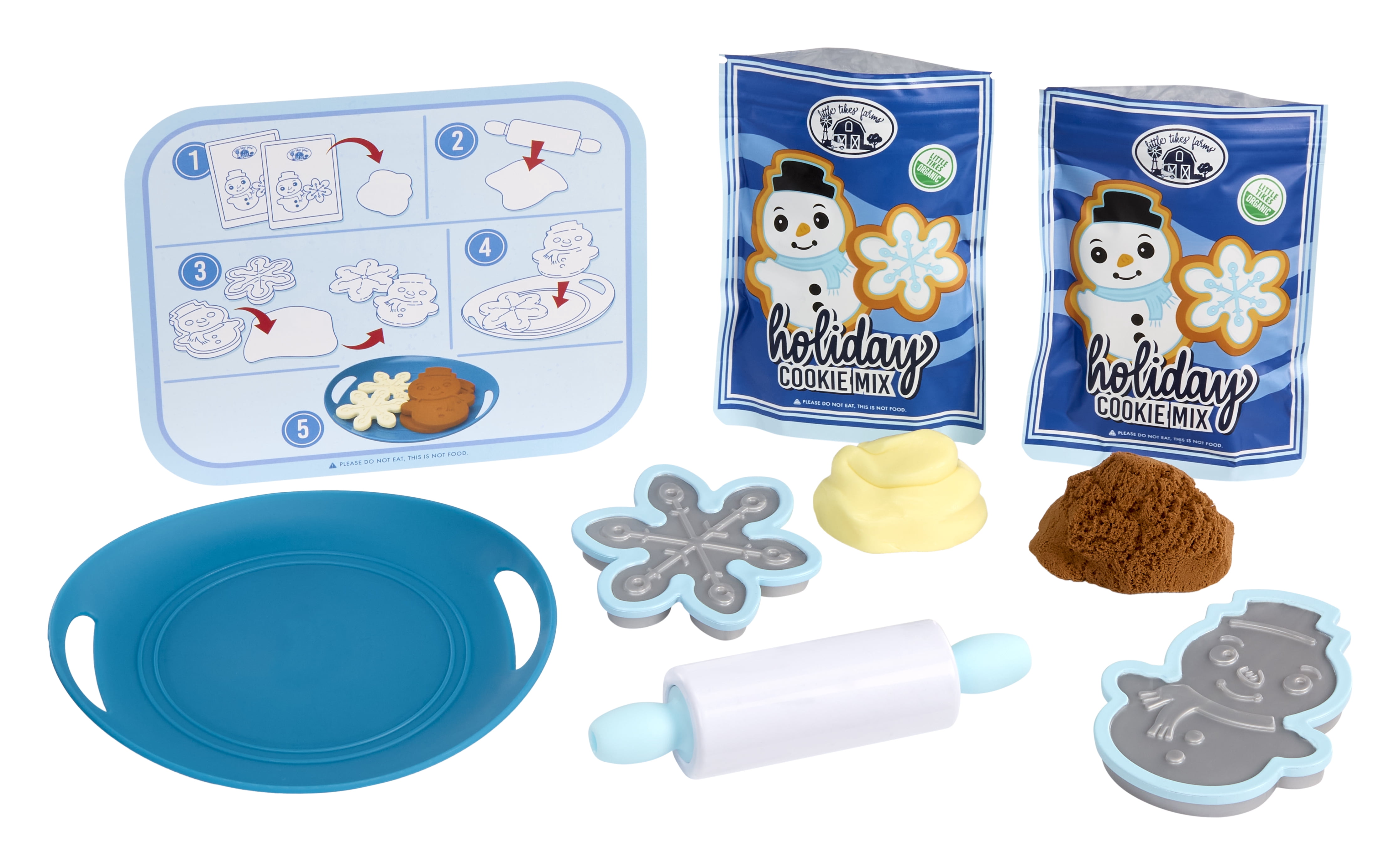 Little Tikes Creative Chefs Holiday Cookies Kit, with Make-It Mix Play Sand, Ages 3+