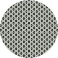 thumbnail image 1 of Ahgly Company Indoor Round Patterned Light Black Novelty Area Rugs, 4' Round, 1 of 6