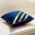 thumbnail image 4 of Fundas de cojín bordadas a rayas de cuero de 18 x 18 pulgadas, fundas de almohada europeas de lujo, almohadas decorativas para sofá, sala de estar, dormitorio, coche, 45 x 45 cm, 4 of 6
