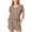 Khaki, variant on Coerni Girls Summer 2 Piece Outfits Short Sleeve T Shirts Top and Shorts Clothing Sets with Pockets Teen Crewneck Button Sweatsuit