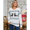 thumbnail image 4 of Sweaters for Women Trendy Ugly Christmas Sweater Crewneck Long Sleeve Knitted Pullover Sweaters Shermie, 4 of 6