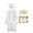 White, variant on Odeerbi 5-15 Years Kids Teen Boys Girls Graduation Gown Set Shiny Robe with Cap, Stole & Diploma Card 4-Piece Outfit for Graduation Ceremony