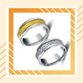 thumbnail image 4 of Anillo decorativo para hombre chapado en acero inoxidable Sonducket Plata talla 9, 4 of 6
