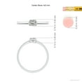 thumbnail image 4 of ANGARA Natural Emerald-Cut Diamond Solitaire Ring in 14K White Gold for Women (Size-4x3mm| Color-K| Clarity-I3) | April Birthstone, Anniversary, Jewelry Gift for Women | Natural Diamond Ring, 4 of 9