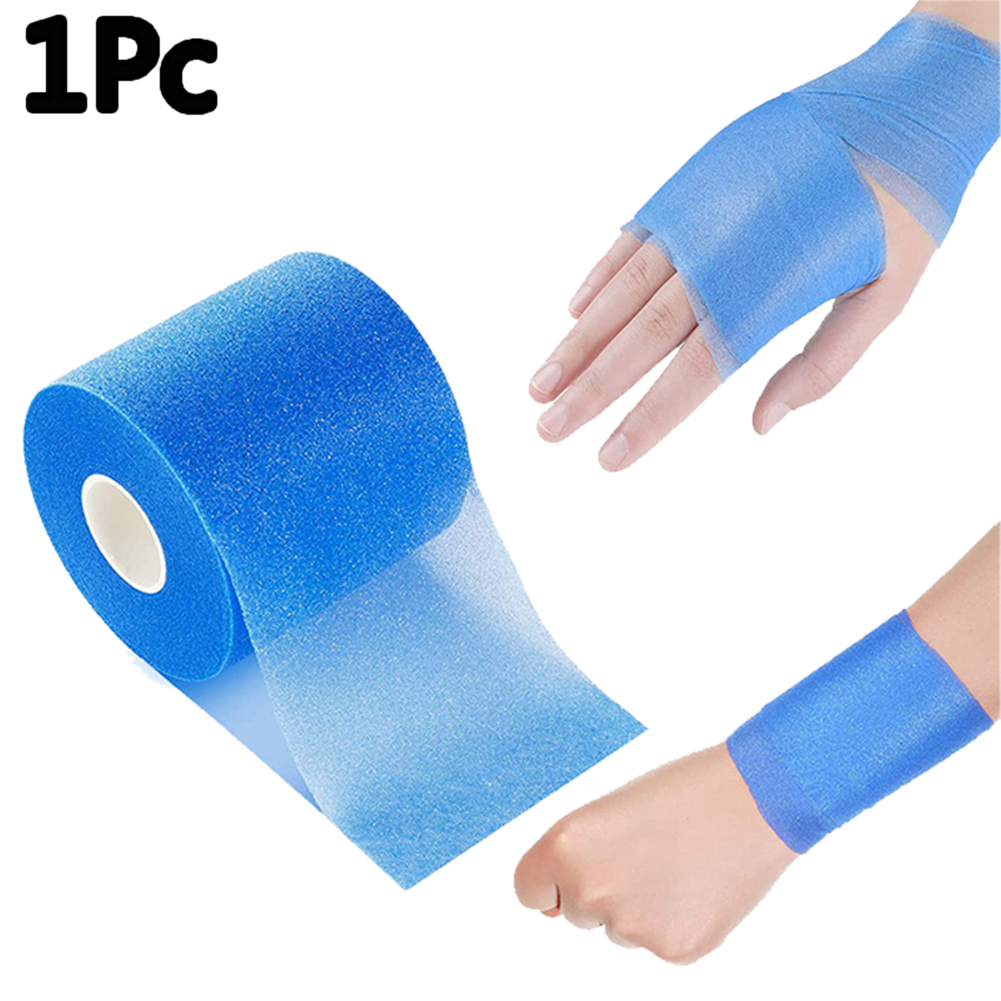 Elbourn 1Pc Sports Wrap Bandage Athletic Foam Tape Sports Pre Wrap Tape