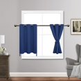 thumbnail image 1 of Cortinas opacas JIUZHEN con aislamiento térmico clásico, azul, 34 x 60 cm, 1 of 6