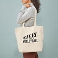 thumbnail image 3 of CafePress - Volleyball Evolution Tote Bag - Unisex Canvas Tote Bag, Beige, 1-Piece, 3 of 7