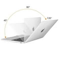 thumbnail image 4 of Mosiso Case for MacBook Air 13.6 inch Case M4 A3240 M3 A3113 M2 A2681 2022-2025, Protective Plastic Hard Shell Case & Keyboard Cover Skin, Frost, 4 of 6