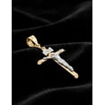thumbnail image 3 of Dije Cristo Tubular 2.1 cm Oro Sólido 14k, 3 of 5