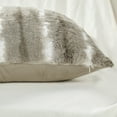thumbnail image 4 of Home Soft Things Amanda Stripe fauxfur Throw Pillow Covers Set of 2, NO INSERT Taupe Grey, 4 of 7