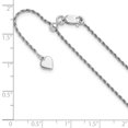 thumbnail image 6 of 925 Sterling Silver Rope Chain Styles Necklace Adjustable 1.4 mm D/C 30 inch, 6 of 6
