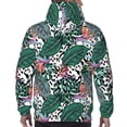 thumbnail image 7 of Sikiie Tropical Leaves Men's Hoodie, Essentials Hoodie, Sweatshirt, Pullover Hooded Sweatshirt for Men-4X-Large, 7 of 7
