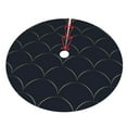 thumbnail image 3 of Kll 30" Christmas Tree Skirt Black Fish Scales Xmas Tree Skirts Mat For New Year Xmas Holiday Party Indoor Outdoor Home Decoration, 3 of 9