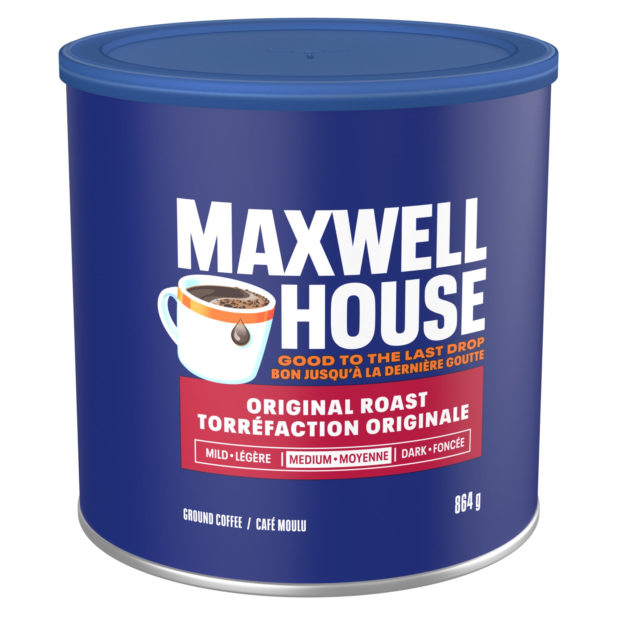 Maxwell House Original Roast Ground Coffee, Medium, 864 g Canister