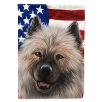 Carolines Treasures CK6588CHF Keeshond American Canvas House Size Outdoor-Flags, Multicolor