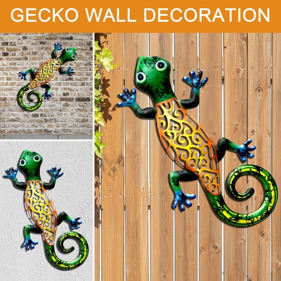 RKSTN modern home decor Iron Art Garden House Lizard Art Outdoor Garden Backyard Metal Decoration Gift