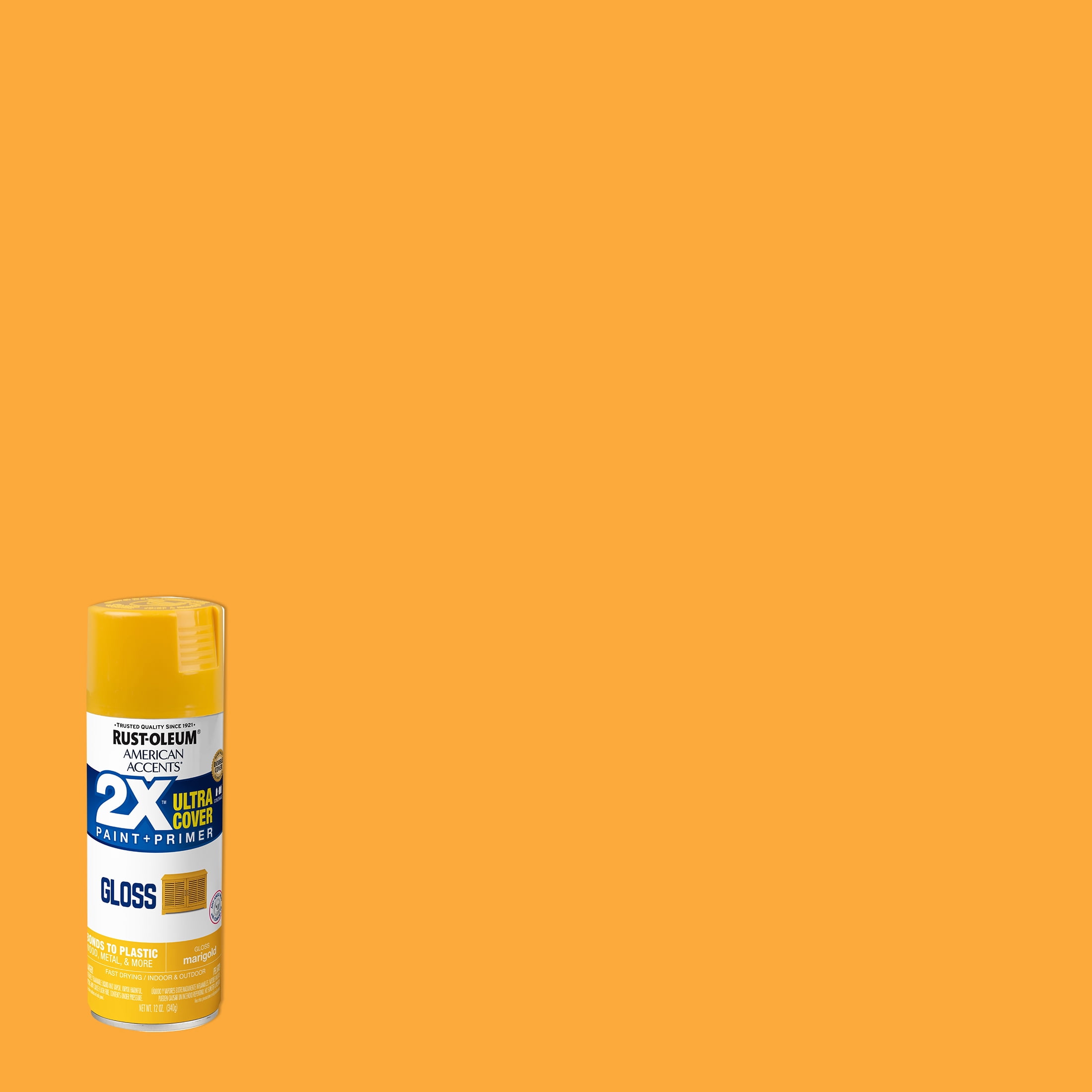 Marigold, RustOleum American Accents 2X Ultra Cover Gloss Spray Paint