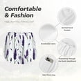 thumbnail image 4 of KLL Lavender Flowers Pattern Shorts Women,Athletic Shorts High Waisted Running Shorts Pocket Sporty Short Gym Elastic Workout Shorts-X-Large, 4 of 7