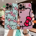 thumbnail image 3 of Cover Smooth E-TPU Phone Case For APPLE iPhone 15 14 13 12 11 X XS Max 8 7 SE 6S 6 Plus Mini Case Shell Pink Art Hello Kitty Cat, 3 of 7