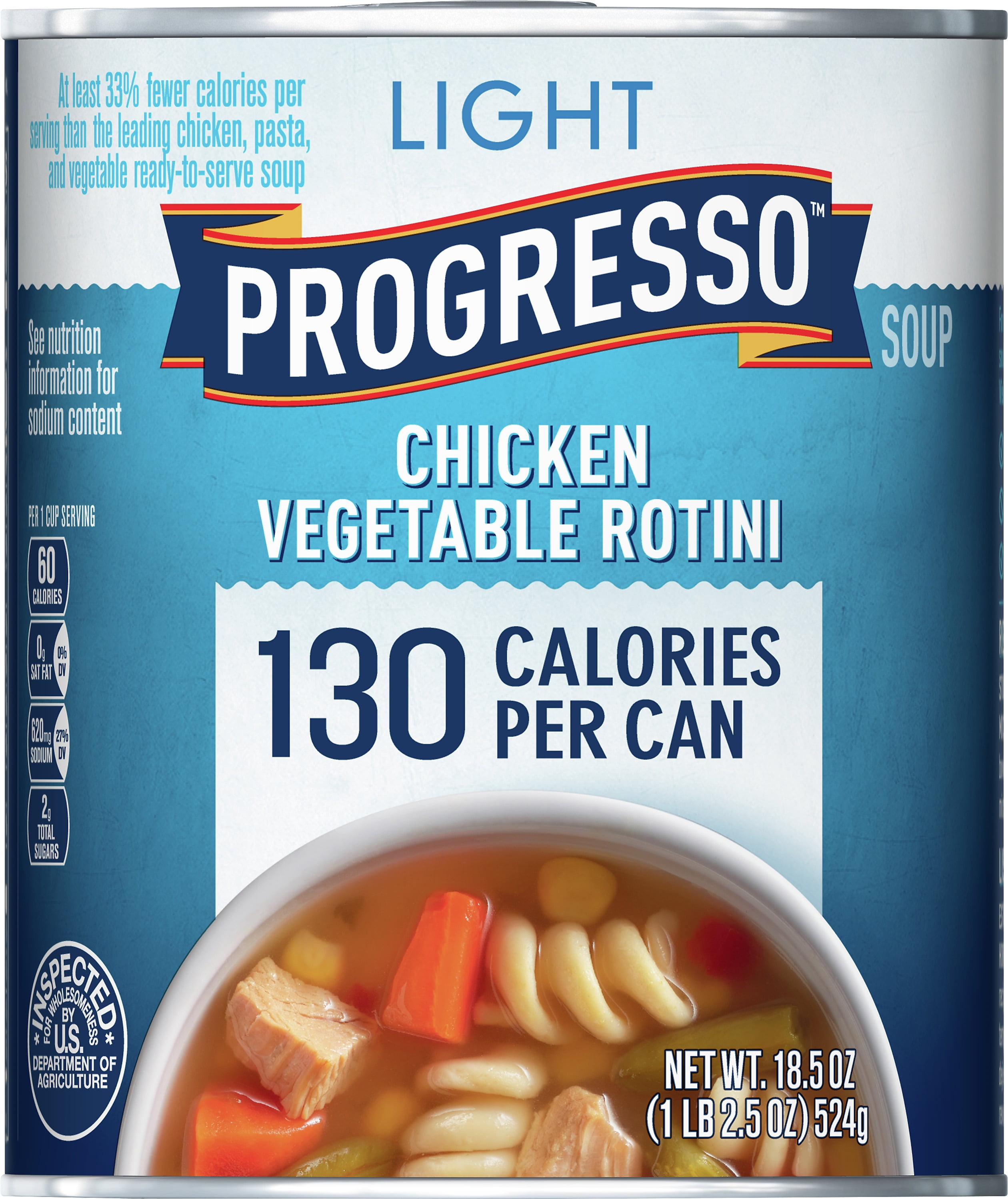 Progresso Low Fat Light Chicken Vegetable Rotini Soup