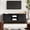 Black, variant on Modern 59" TV Stand for TVs up to 65" with Hidden Space Walnut