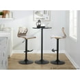 thumbnail image 3 of LumiSource Black Folia Adjustable Barstool - Set of 2, 3 of 6