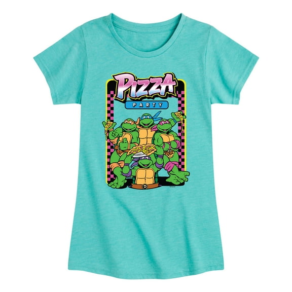 Teenage Muntant Ninja Turtles - Faux Arcade - Toddler And Youth Girls Fitted Short Sleeve Graphic T-Shirt